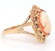 Handsome Yellow Gold Cameo Style Ring