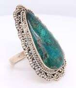 Oval Turqoise 925 Sterling Silver Ring