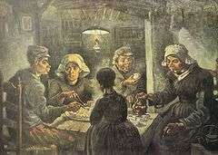 Rare Vintage Vincent Van Gogh, The Potato Eaters