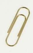 14K Yellow Gold Classic Paper Clip Vintage Stationary Pendant/Pin