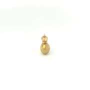 14K Yellow Gold 3D Bag of Cash Money Sack Wealth Fortune Charm/Pendant