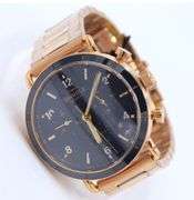 Shinola Canfield Sport 40mm Navy and Rose Gold Dial Watch