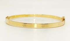 14KT YELLOW GOLD BANGLE BRACELET