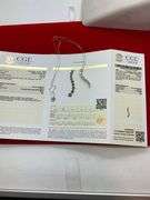CERTIFIED BRAND NEW 14K WHITE GOLD CHAIN WITH DIAMOND PENDANT