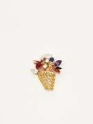 18KT GOLD GEMSTONE PENDANT