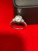 MASSIVE LAB GROWN DIAMOND RING WITH NATURAL AND LAB GROWN DIAMONDS- CERTIFIED!
