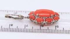Group Lot of Vintage 925 Sterling Silver Coral Jewelry