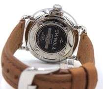 Shinola The Runwell 41mm Quartz Blue Dial on Brown Strap Watch