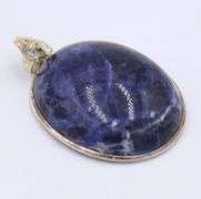 Group Lot of 6 Art Deco 925 Sterling Silver Gemstone Pendants