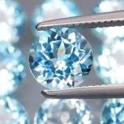 Superb quality 9.29ct 9 pc sky blue Topaz set