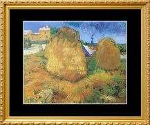 Rare Vintage Vincent Van Gogh, Haystacks in Provence