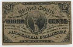 Choice scarce 3rd Issue 3 Cent Fractional Currency Note (Fr-12270