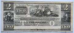 $ 2 New England Commercial Bank Newport  RI Obsolete