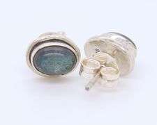 Sterling Silver Two Pair Of Stud Earrings