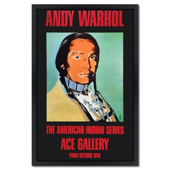 American Indian Series (Black, Red & Blue) by Andy Warhol