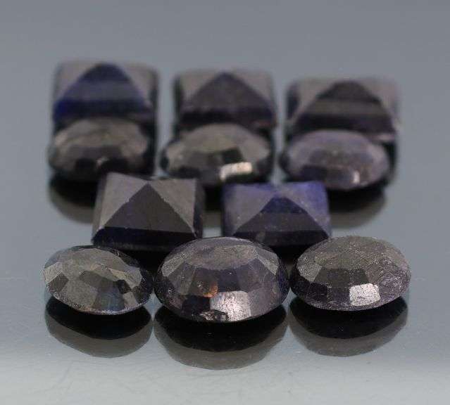 Massive 106.74ct royal blue Sapphire set