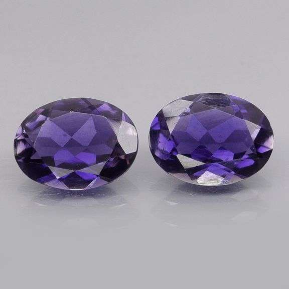 Dazzling 2.03ct blue violet hue Iolite pair