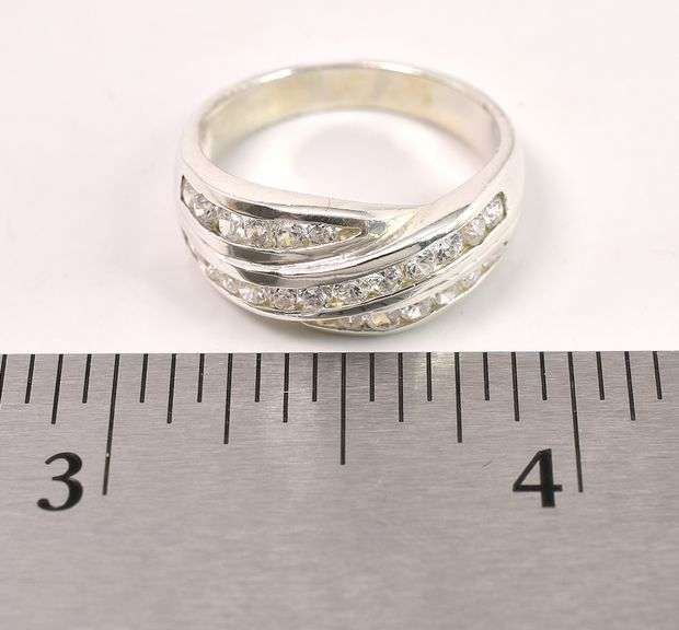 CZ Ring In Sterling Silver