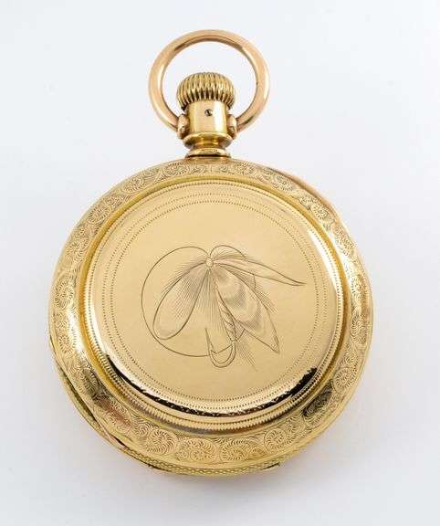 Rare 1882 Hampden Gold Filled Pocket Watch