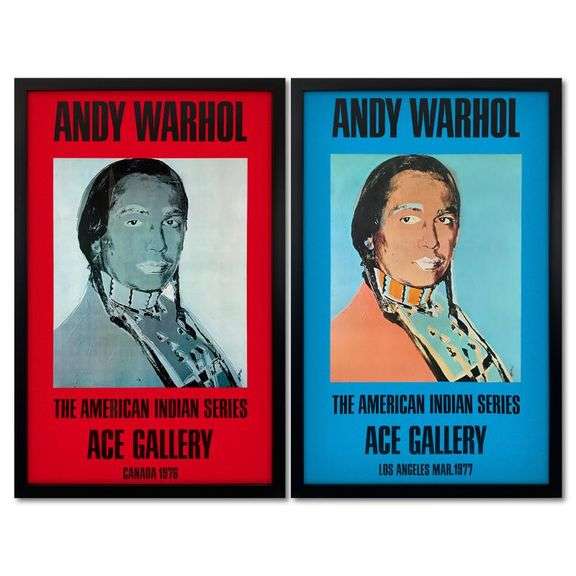 American Indian Series (Red & Blue) by Andy Warhol
