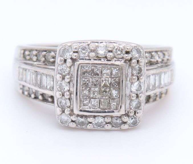 Amazing Invisible Set Diamond Halo Ring