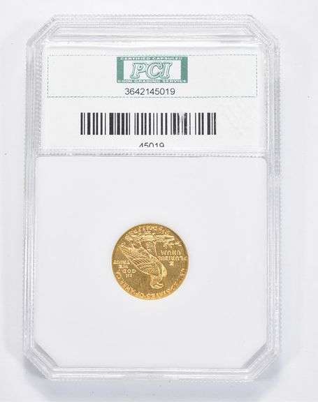 MS67 1915 $2.50 Indian Head Gold Quarter Eagle - Graded PCI