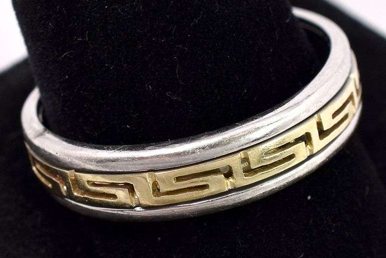Men's Spinning Band Ring In Sterling Silver