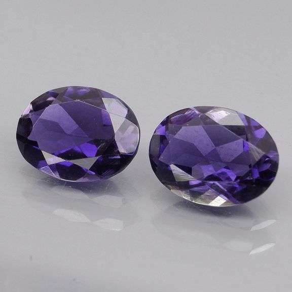 Dazzling 2.03ct blue violet hue Iolite pair