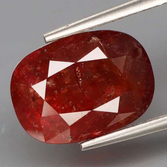Gorgeous red orange 4.06ct Tanzanian Sapphire