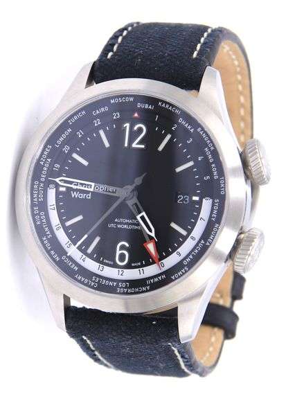 Christopher Ward C8 UTC Worldtimer GMT 44mm Watch