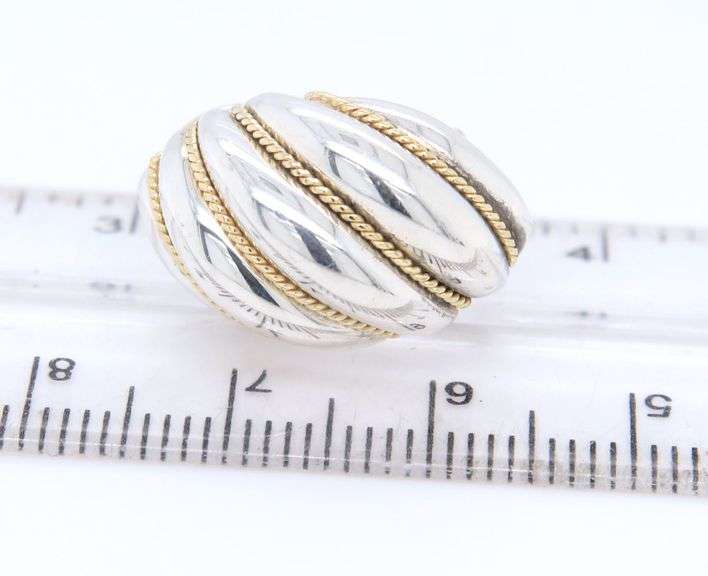 Tiffany & Co 2 Tone Shrimp Earrings