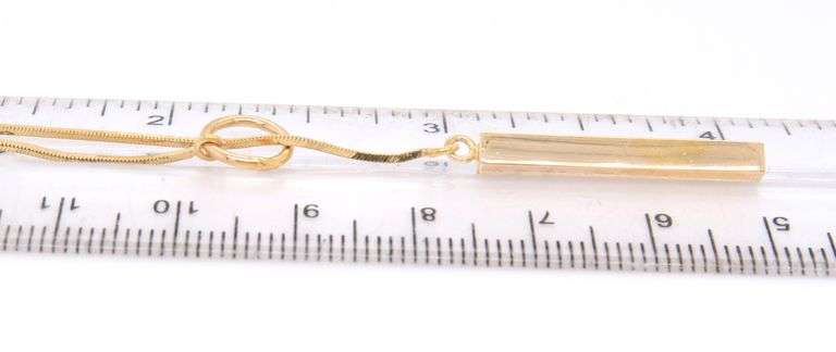 Handsome Yellow Gold Lariat Necklace