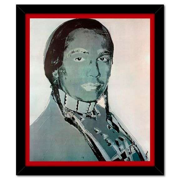 American Indian Series (Red & Blue) by Andy Warhol