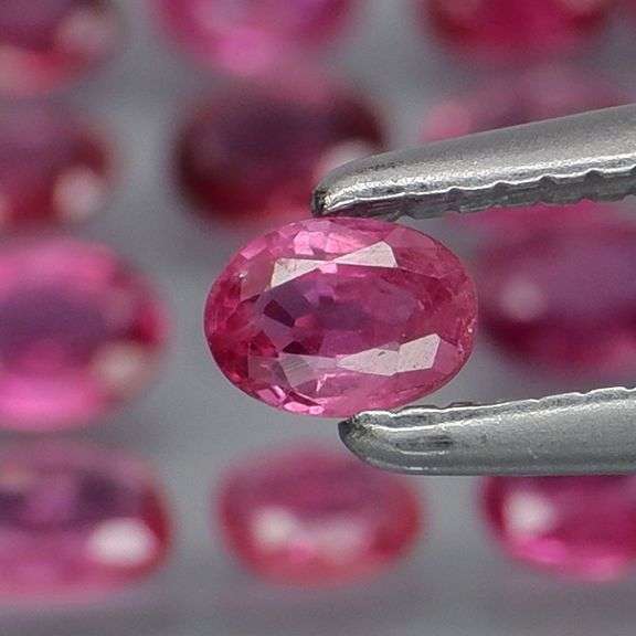 Heated only! 3.35ct natural violet pink Ruby set