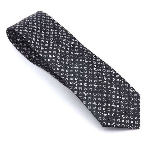 Louis Vuitton Black LV Tie