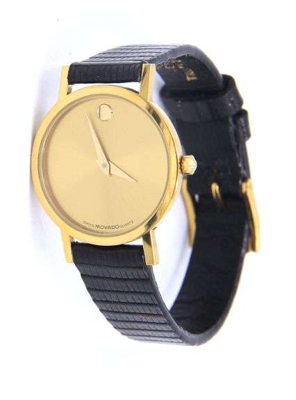 Movado Museum Gold Dial Quartz 24mm Watch