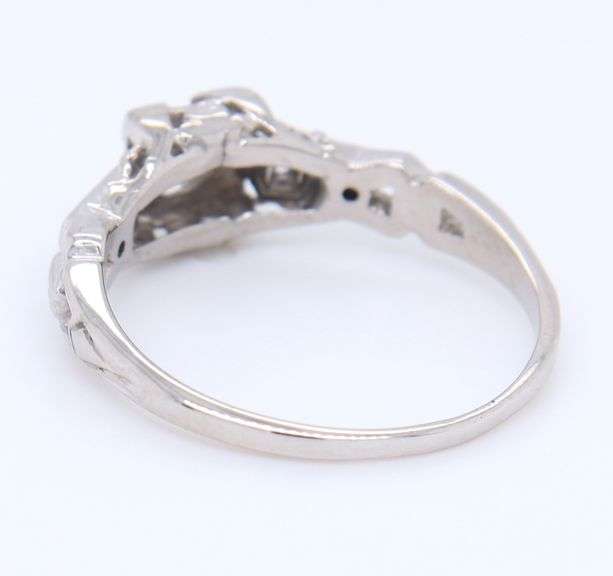 Antique Transition Cut and Single Cut Diamond Ring