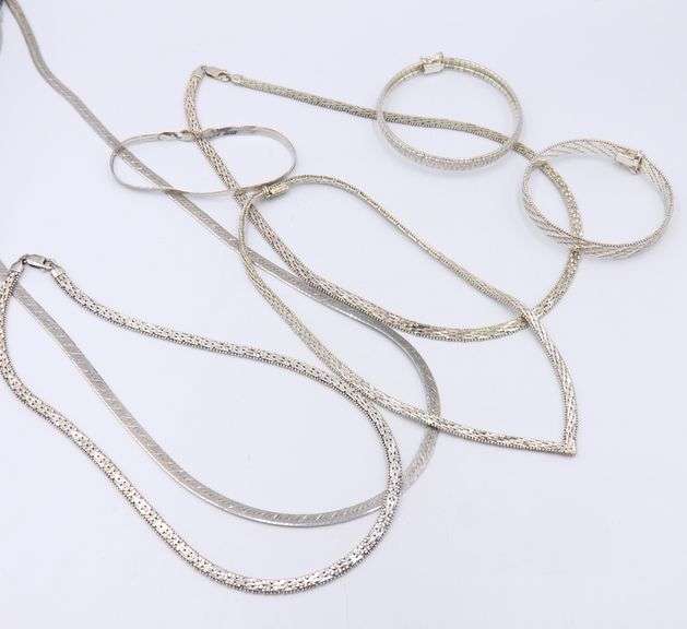 Group Lot of Italian Vintage 925 Sterling Silver Jewelry