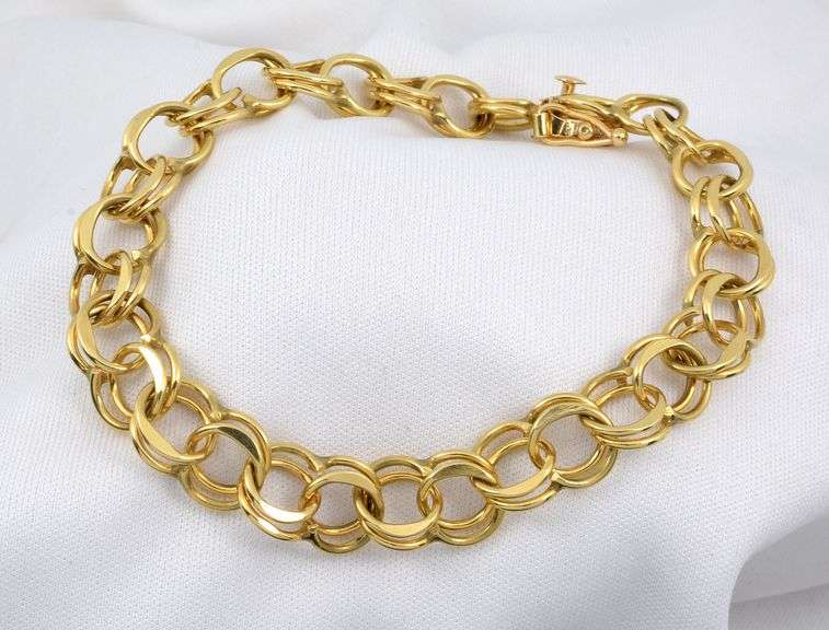 Classic 14k YG Charm Bracelet