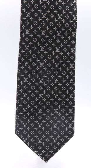 Louis Vuitton Black LV Tie