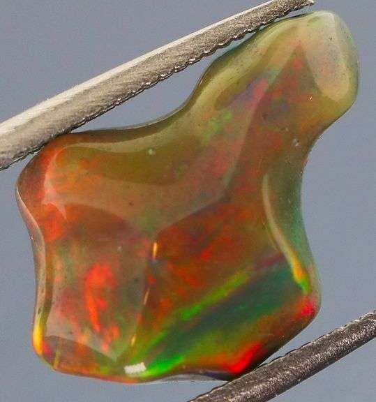 High fire collectors 2.21ct free form black Opal vein