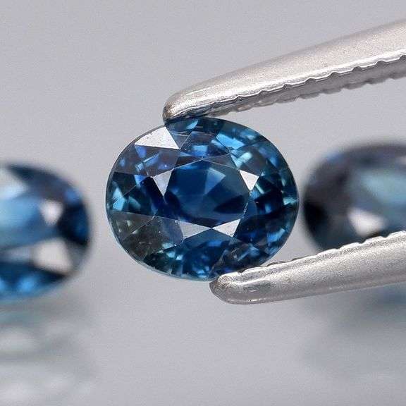 Heated only! 1.46ct top blue Sapphire trio