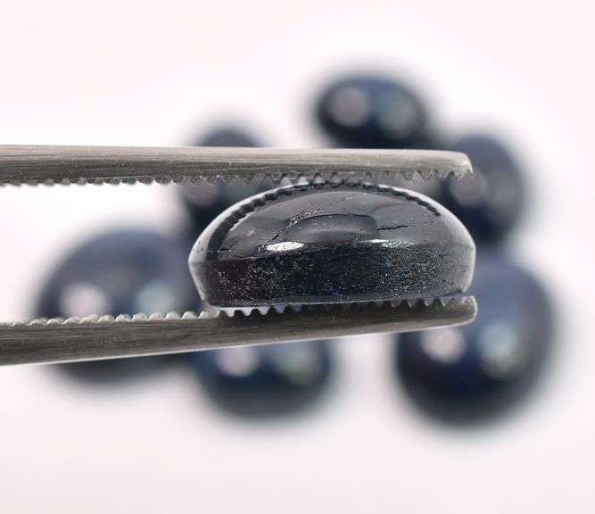 Gorgeous 30.00CTW Oval Shaped Cabochon-Cut Star Blue Sapphire Parcel