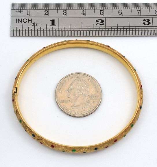Colorful 14k Bangle