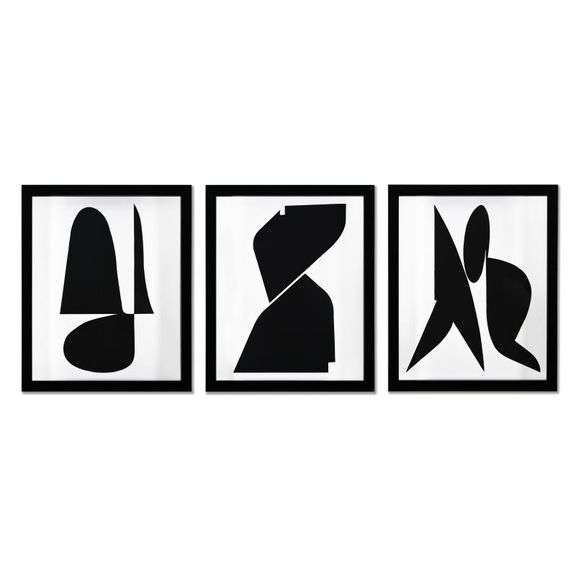 Triptych de la serie Etres Ou Fantomes by Vasarely