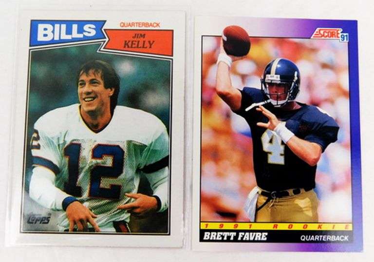 2 Quarterback Greats Rookie Football Cards