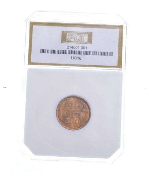 MS67 RD 1918 Lincoln Wheat Cent - Graded PCI
