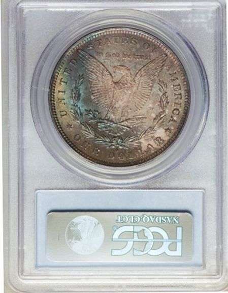 Superb Gem BU 1883O Morgan Incredible Toning Throughout PCGS MS 65!