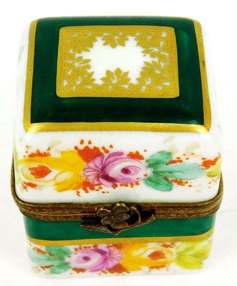 Limoges France Handpainted Trinket Box