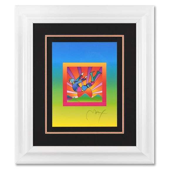 Cosmic Flyer With Sun on Blends Ver II by Peter Max